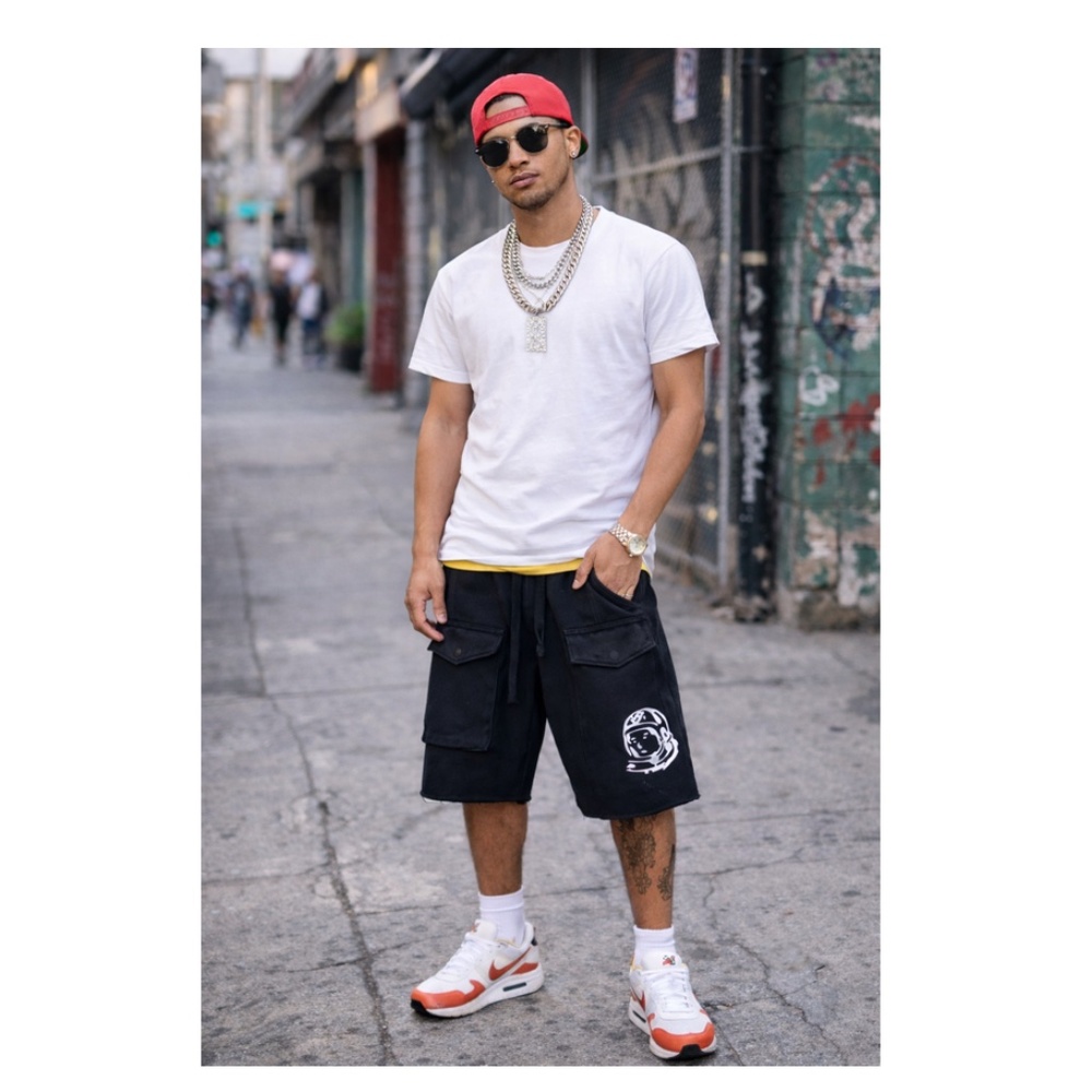 Billionaire Boys Club Men’s Black Drawstring Solar Shorts